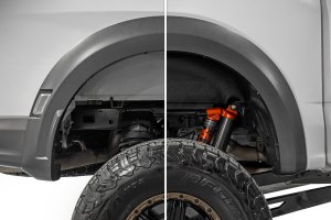 Ford F-150 Raptor Rear Wheel Well Liners - Rough Country - Rough Country - Black - '21-'25